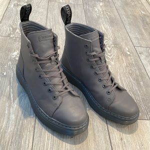 Dr Martens 1460 mono gray boots (doc martens)